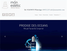 Tablet Screenshot of monestetic.com